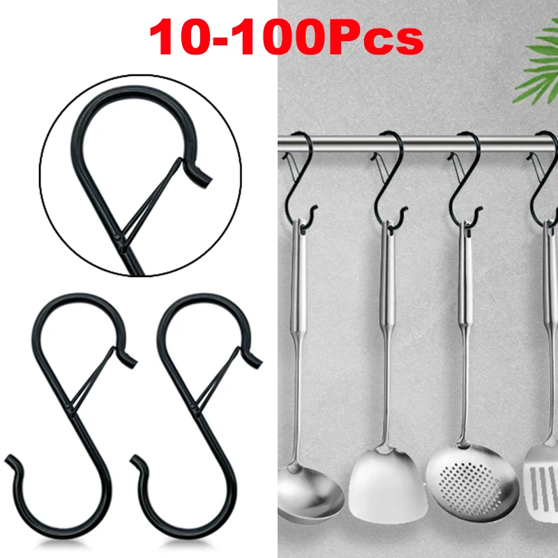 Home Bathroom Shelf - 10 /100szt Metalowe haczyki do zawieszania
