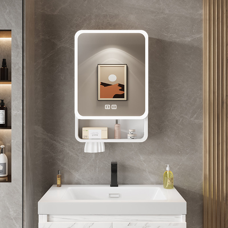 Home Bathroom Shelf - Organizer Lustro Szafka Łazienkowa Półki do