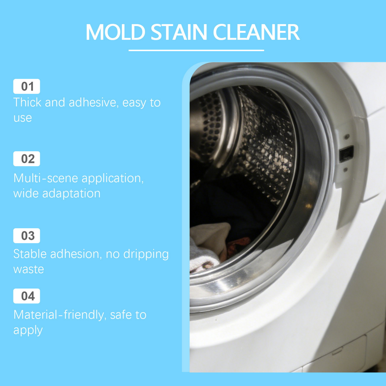 Home Bathroom Cleaning Solution - Żel do usuwania pleśni z płytek