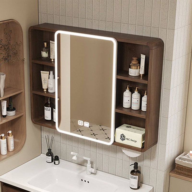 Home Bathroom Shelf - Lustro Toaletowe Szafka Łazienkowa Półki Narożne