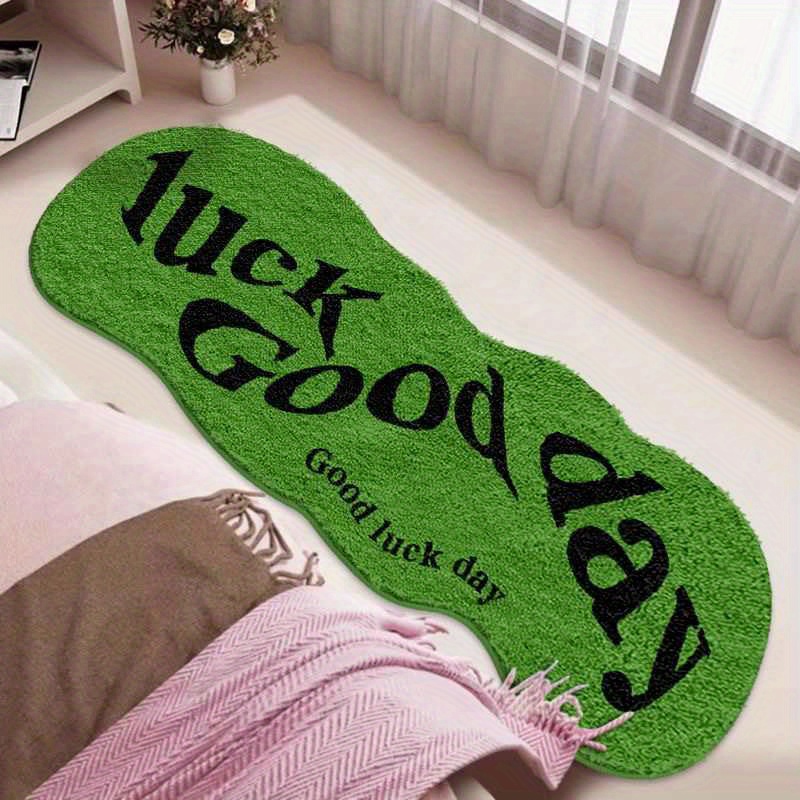 Home Goods Bathroom Mats - VIKAMA Zielony Dywanik Przynosi Szczęście na