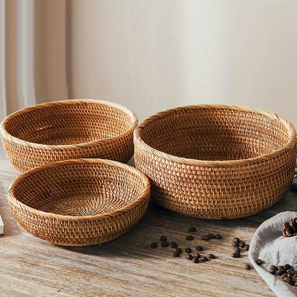 Zara Home Bathroom Tray - Zestaw ręcznie tkanych koszy wiklinowych –