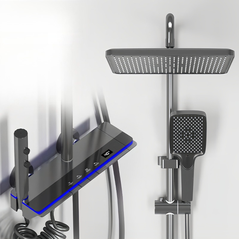 Home Bathroom Set - Inteligentny, cyfrowy, ścienny zestaw prysznicowy z
