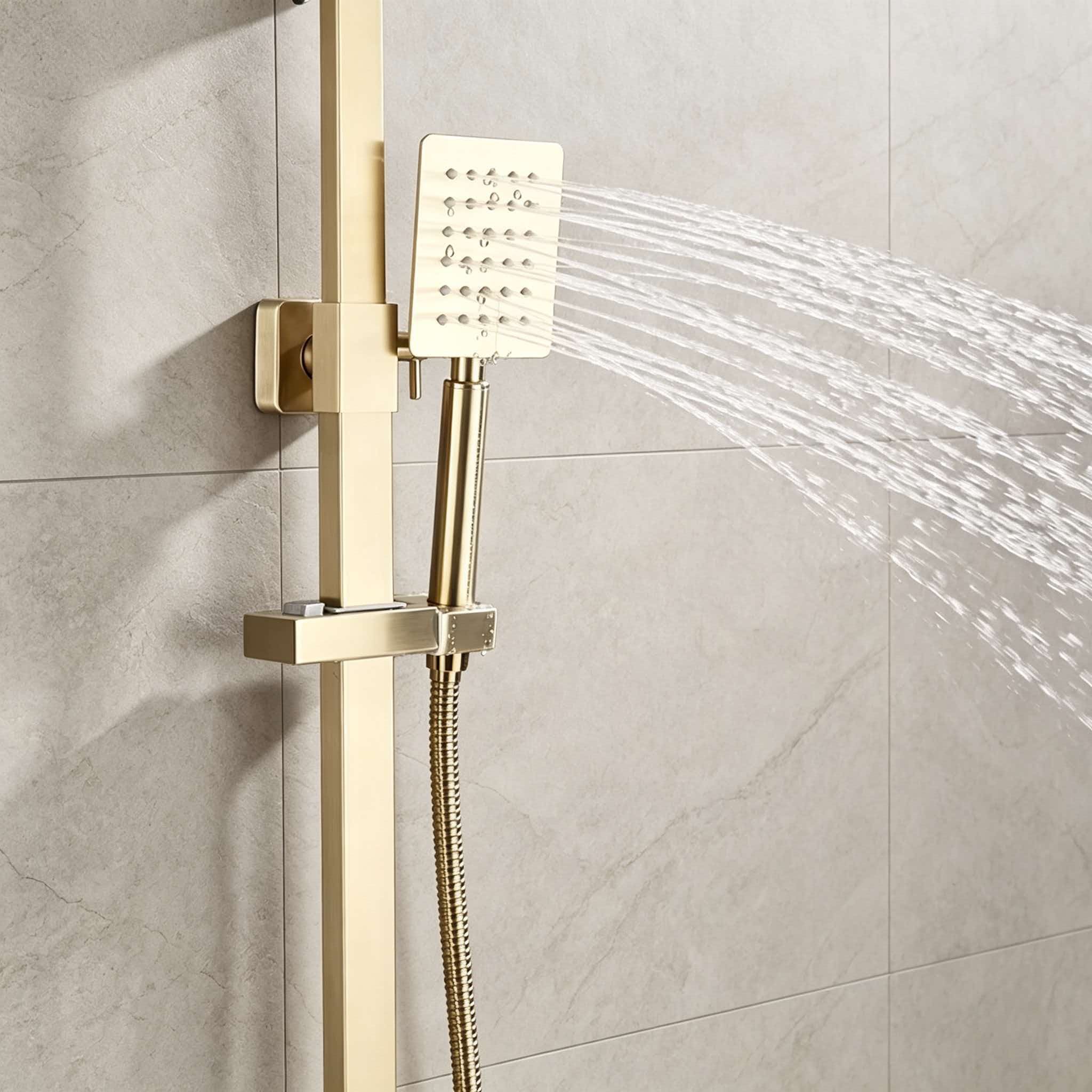 Złoty zestaw prysznicowy ze st – Home Bathroom Set recenzja i cena
