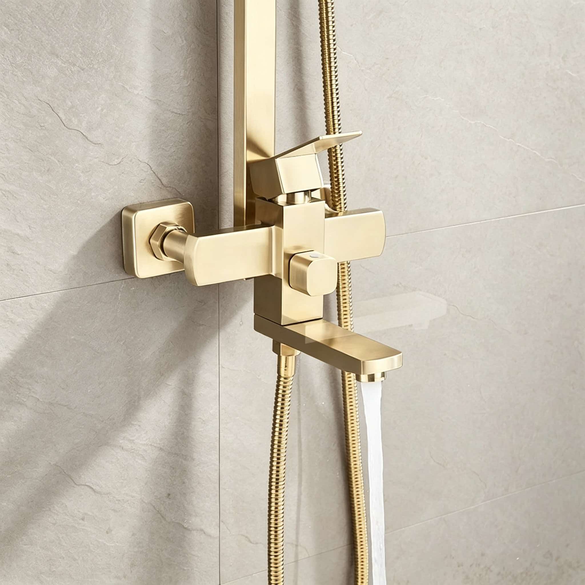 Złoty zestaw prysznicowy ze st – Home Bathroom Set recenzja i cena