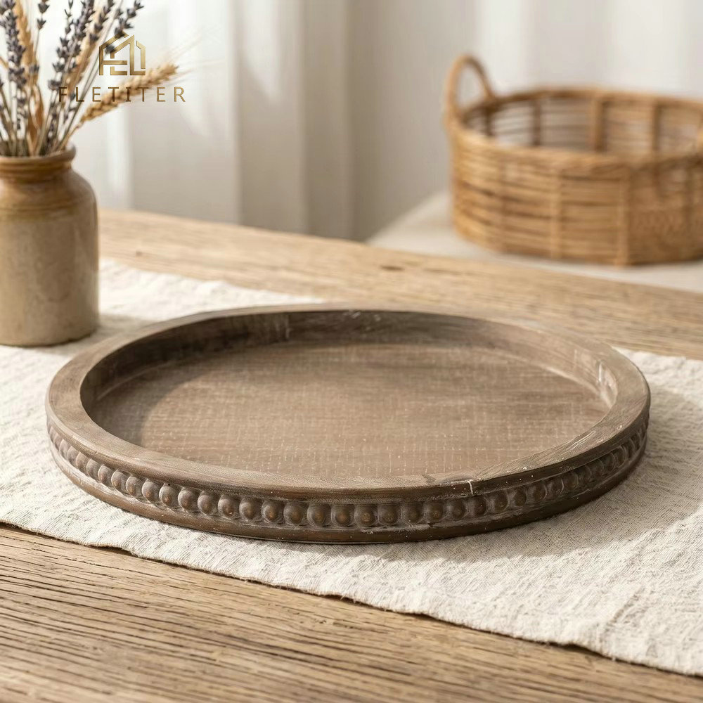 Rustykalna, drewniana taca w s – Zara Home Bathroom Tray recenzja i cena