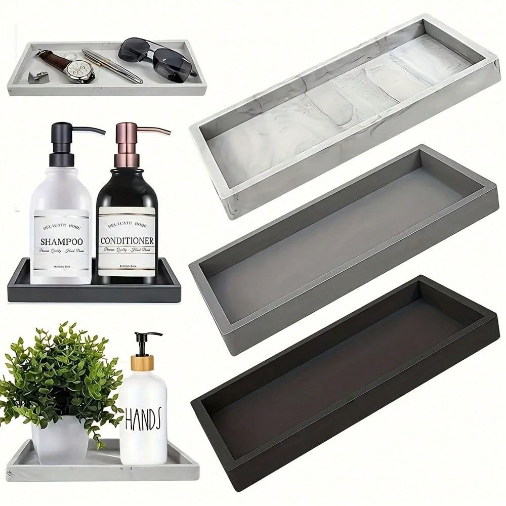 Gruba prostokątna tacka łazien – Zara Home Bathroom Tray recenzja i cena