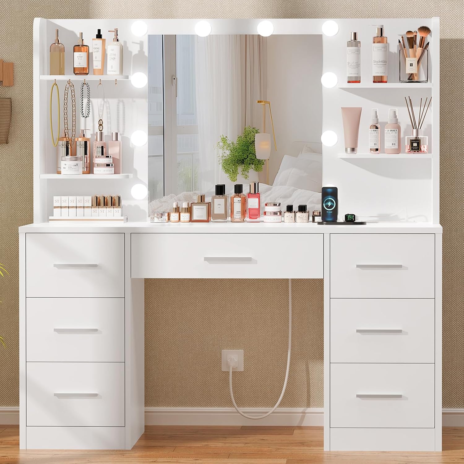 Duża toaletka z lustrem podświ – Home Outlet Bathroom Vanity recenzja i cena