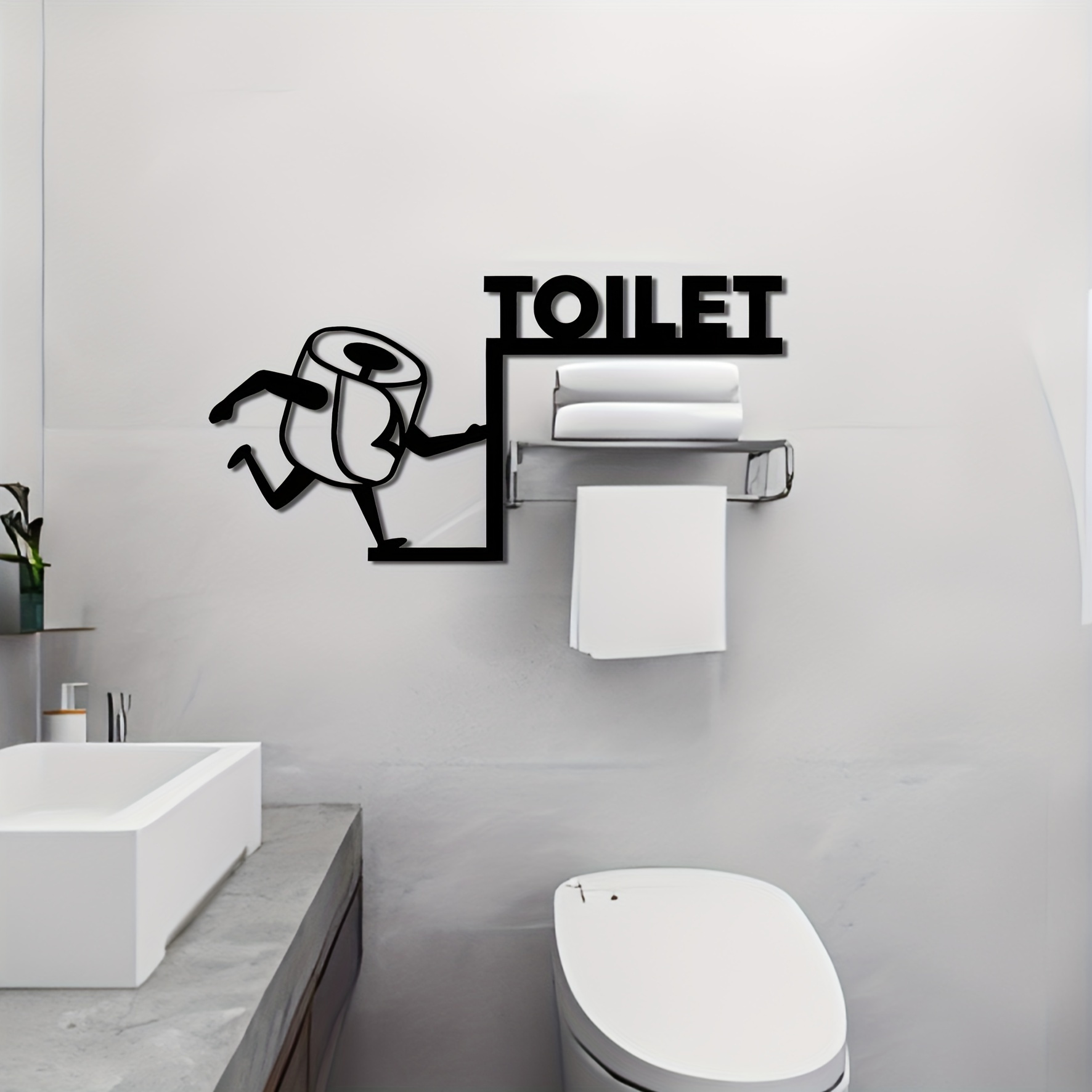 Elegancki metalowy uchwyt na p – Home Bathroom Wallpaper recenzja i cena