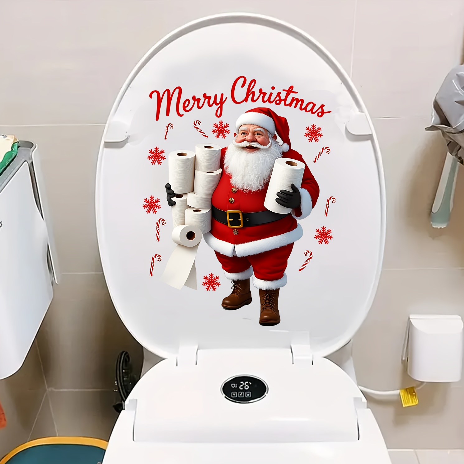 Zabawna naklejka na deskę sede – Home Bathroom Wallpaper recenzja i cena