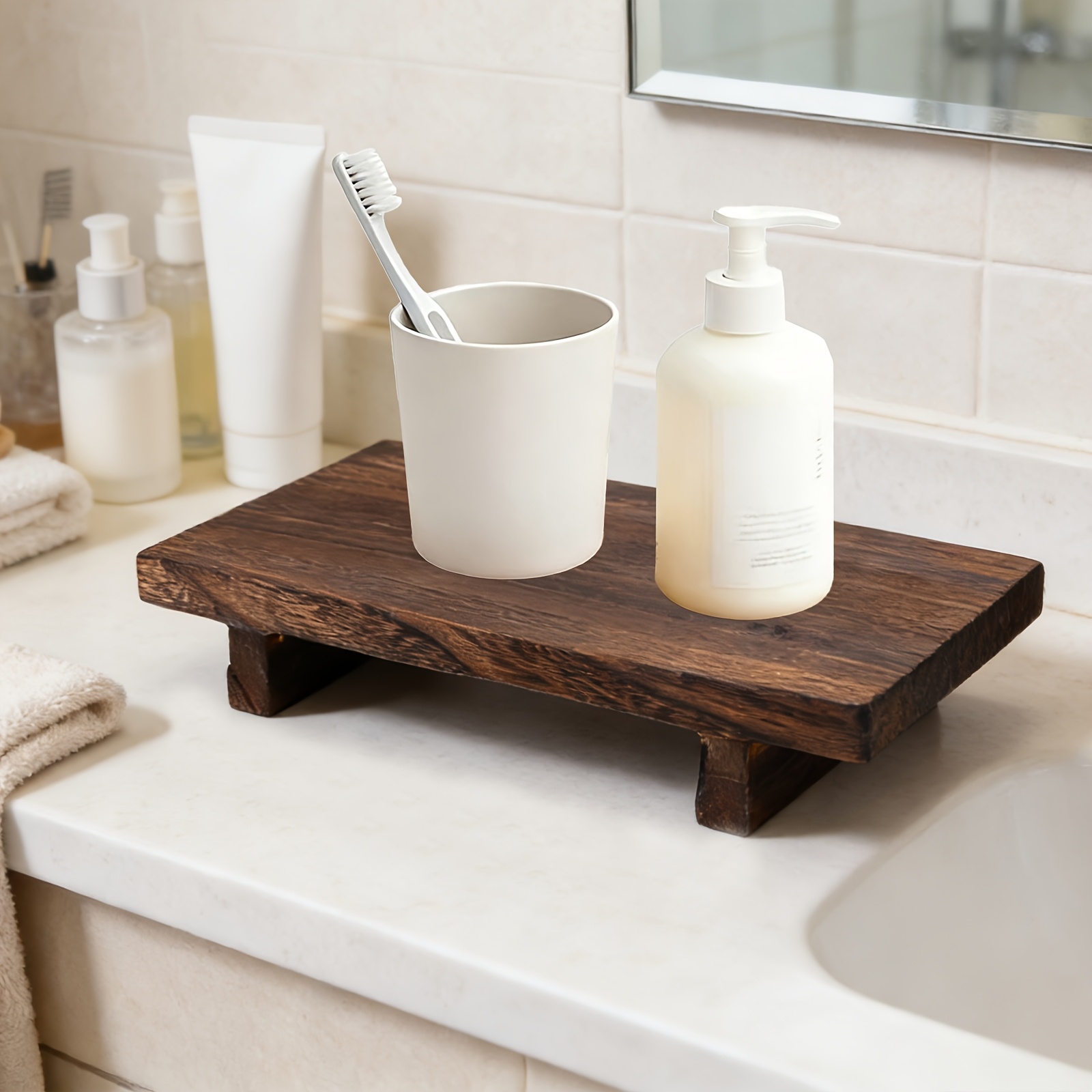 Drewniana taca dekoracyjna w s – Zara Home Bathroom Tray recenzja i cena