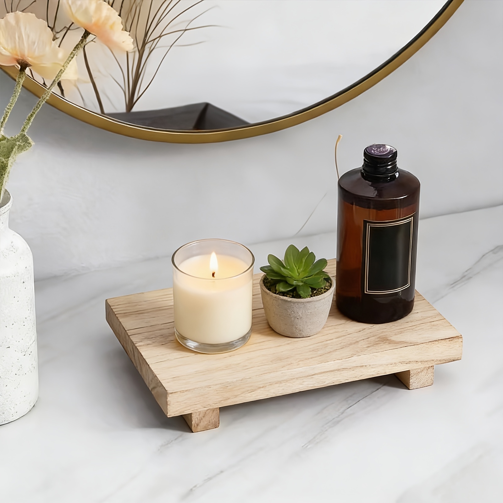 Drewniana taca dekoracyjna w s – Zara Home Bathroom Tray recenzja i cena