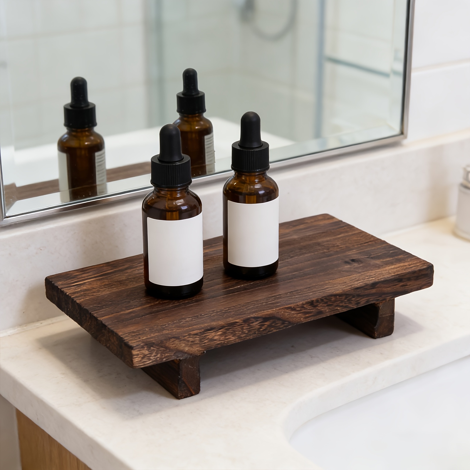 Drewniana taca dekoracyjna w s – Zara Home Bathroom Tray recenzja i cena
