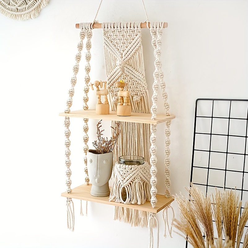 Bohemian ręcznie robiona makra – Home Bathroom Shelf recenzja i cena
