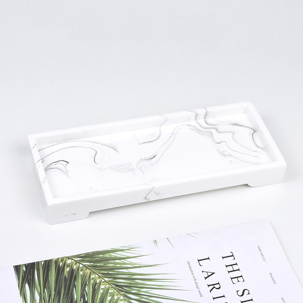Nordycka taca z żywicy z imita – Zara Home Bathroom Tray recenzja i cena