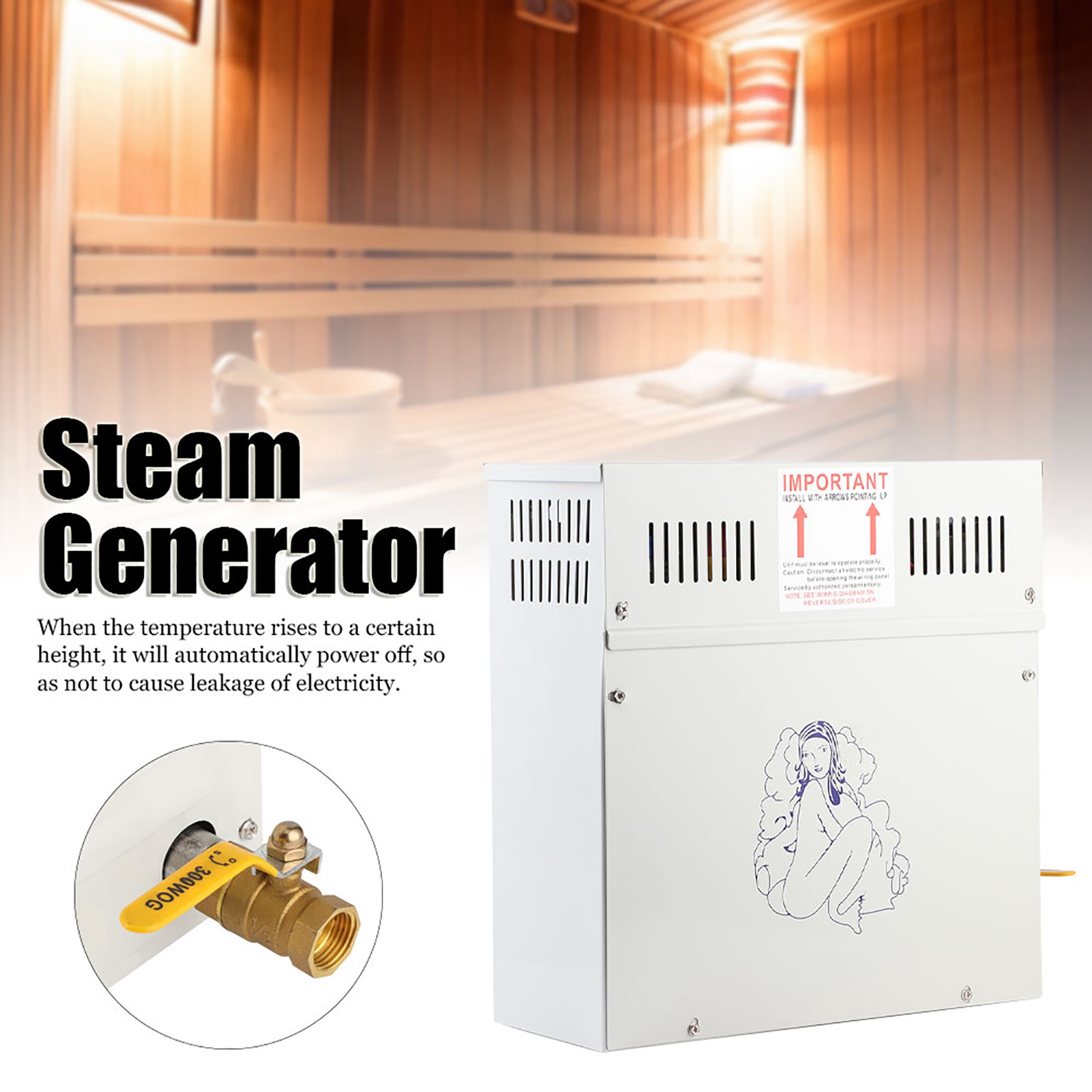 Generator pary 4.5KW 220V do s – Home Bathroom Spa recenzja i cena
