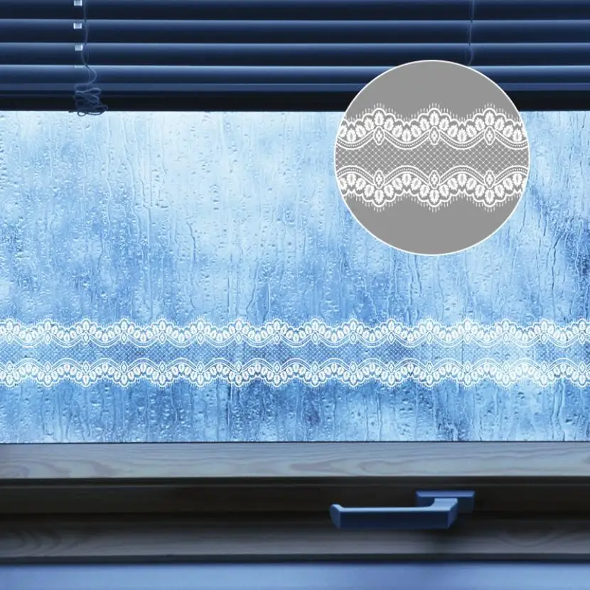 Słodkie koronkowe naklejki na  – Home Bathroom Wallpaper recenzja i cena