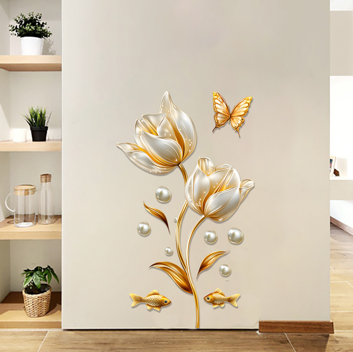Naklejki ścienne 3D tulipany m – Home Bathroom Wallpaper recenzja i cena
