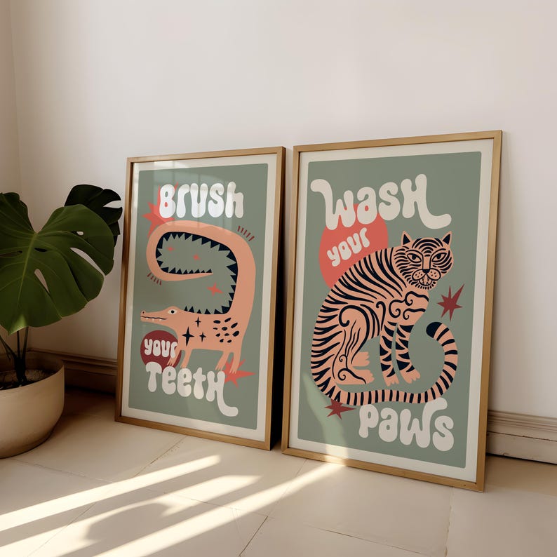 2 szt./zestaw Obraz na płótnie – Home Bathroom Set recenzja i cena