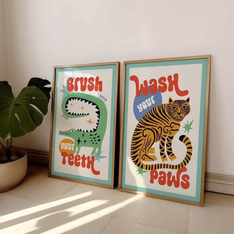 2 szt./zestaw Obraz na płótnie – Home Bathroom Set recenzja i cena