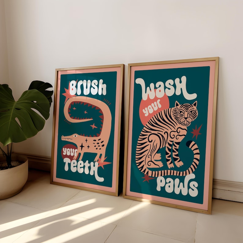 2 szt./zestaw Obraz na płótnie – Home Bathroom Set recenzja i cena