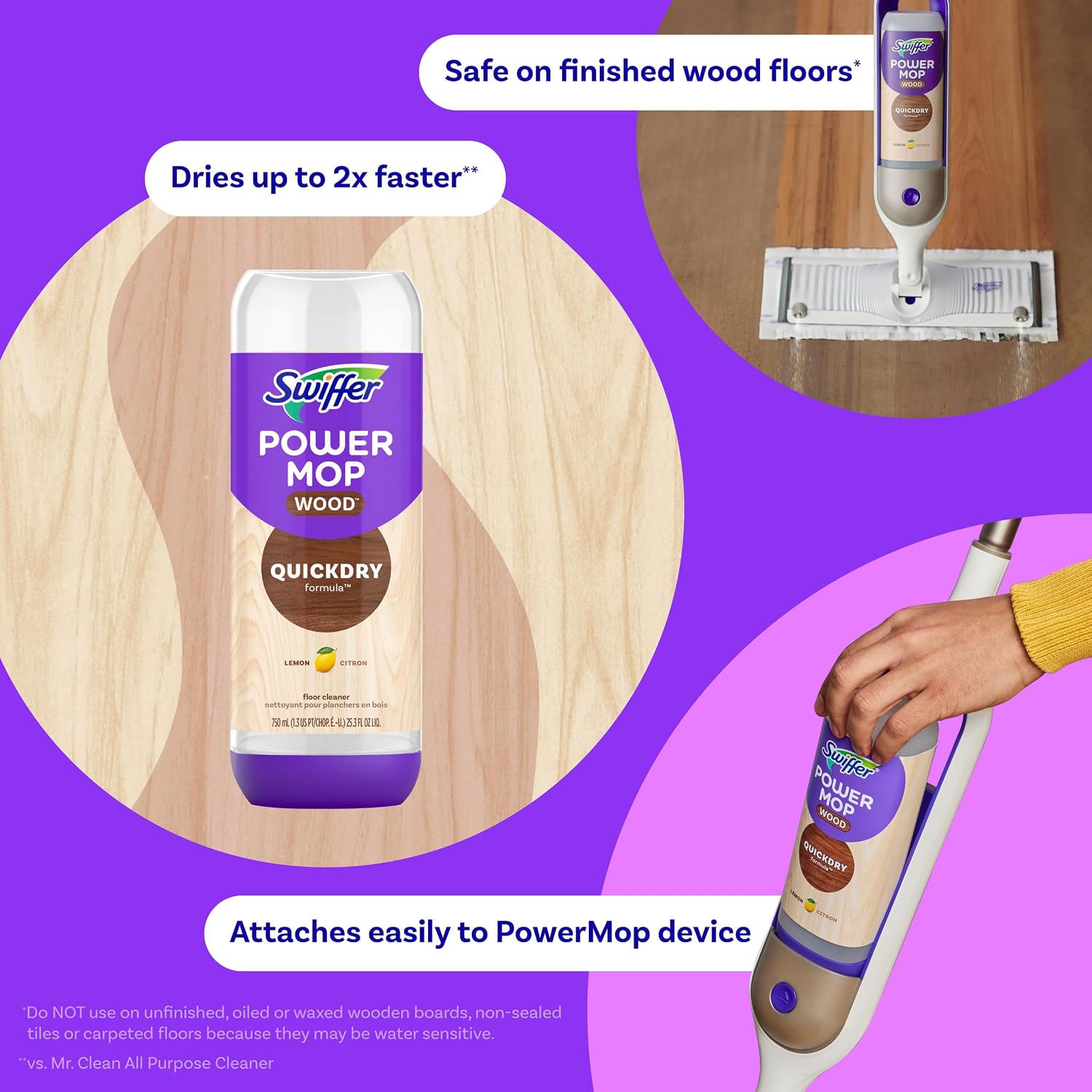 Swiffer Power Mop Wood Refill  – Home Bathroom Cleaning Solution recenzja i cena